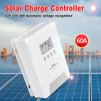 LVYUAN 30A 60A MPPT Solar Charge Controller for 12V 24V 48V Outdoor Solar Panel Maximum Power Point Tracking  Controller