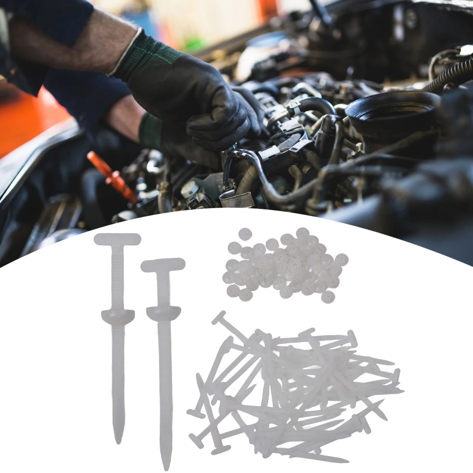 Detailed Repairs Self-Locking Fasteners Cable Organization Compact Cable Ties 9*2*0.5CM Versatile Applications