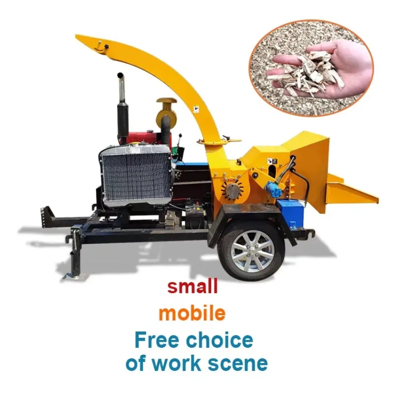 Hot Sale Mobile Engine Wood Chipper Crusher Shredder Machine for Sale With Good Price