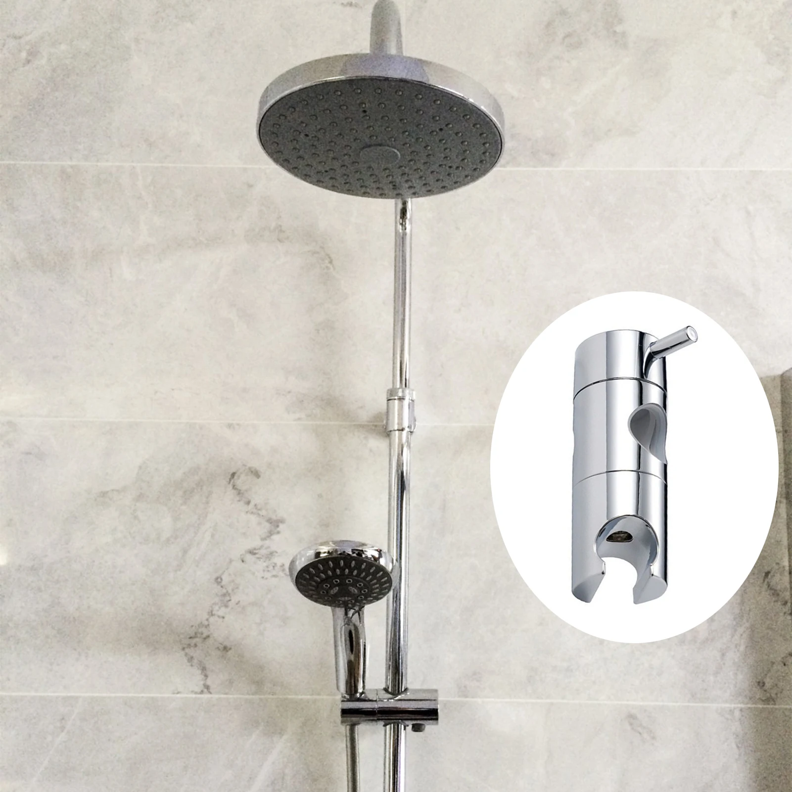 Hand Held Shower Head Bracket Essentials Adjustable Replacement Bracket for Better Showering Experience