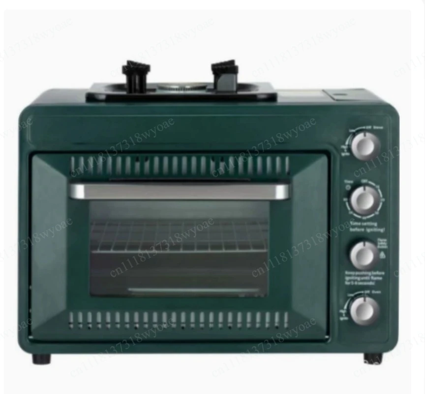Outdoor Multi-Function Gas Oven & Stove, Large Capacity Baking Box for Camping Portable, Uses Butane Canister