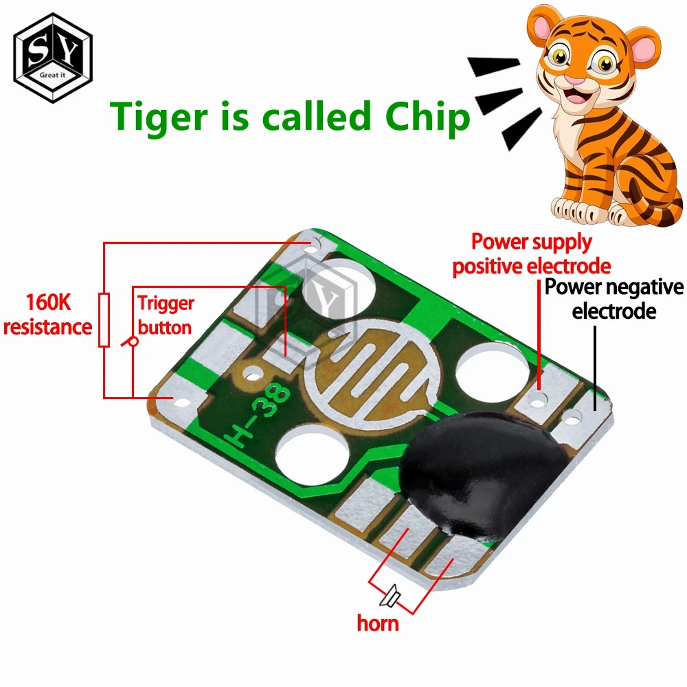 3v-4. 5V Tiger is called Chip Tiger is called IC Module Animal is called Tiger is called Three Tone Electronic Welding Kit