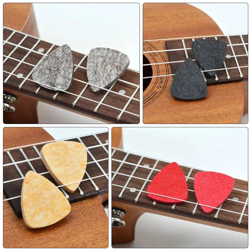 

20 Pcs Guitar Pick Picks Acoustic Ukulele for Plectrum Felt Heart Heart-shaped Replacement