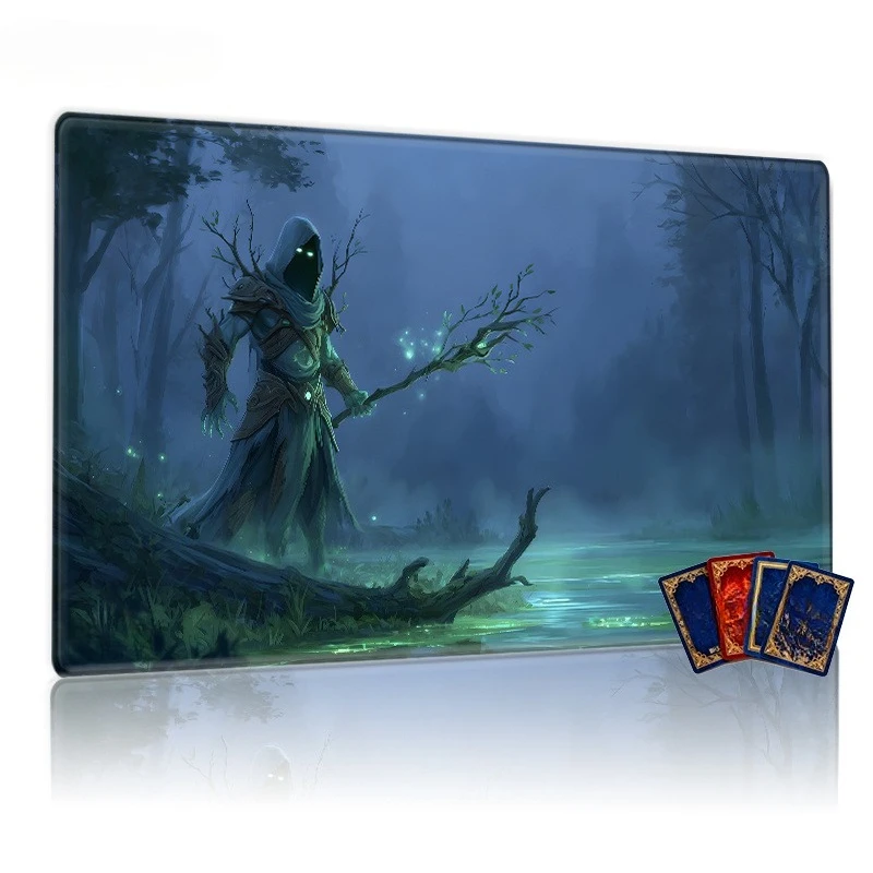 Spectral Tree Spirit Forest Spirit TCG Game Pad Mouse Pad, suitable for collectible card games, designed with the theme of Myst