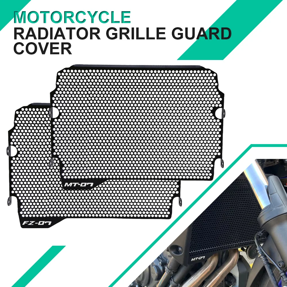 

Motorcycle Radiator Grille Guard Cover Fuel Tank Protection For Yamaha FZ07 MT07 MT-07 FZ-07 MT07 MT FZ 07 2018-2024 2023 2022