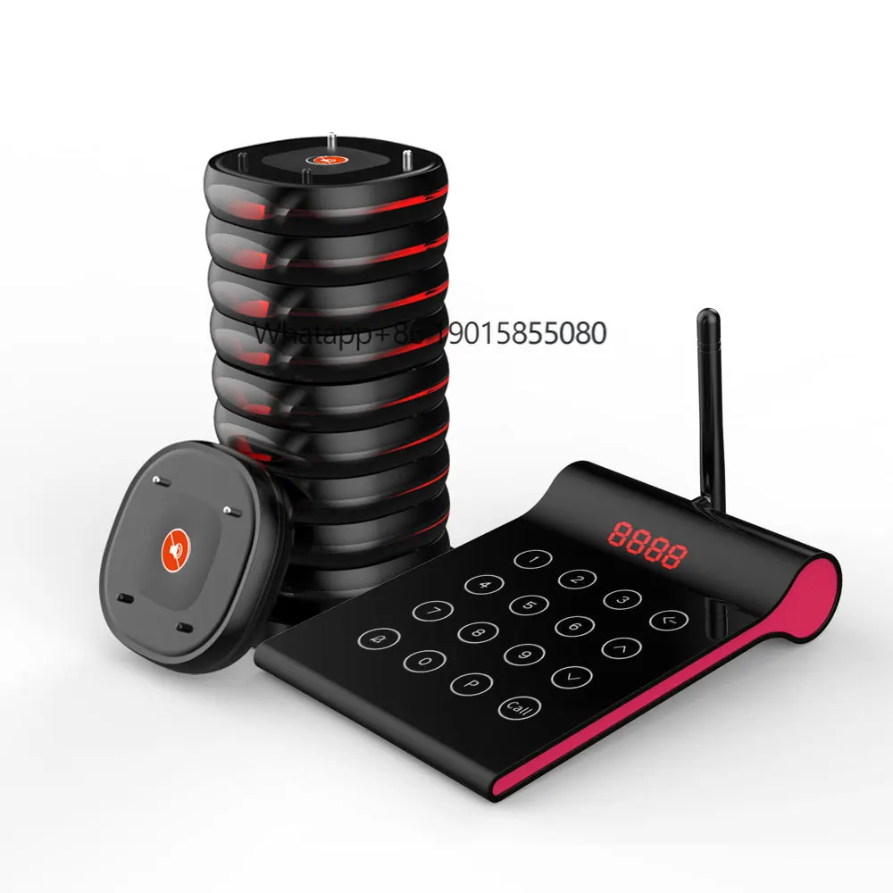 

Artom Wireless Guest coaster Pager Paging System for Fast Food Restaurant Cafe Queue Management Catering