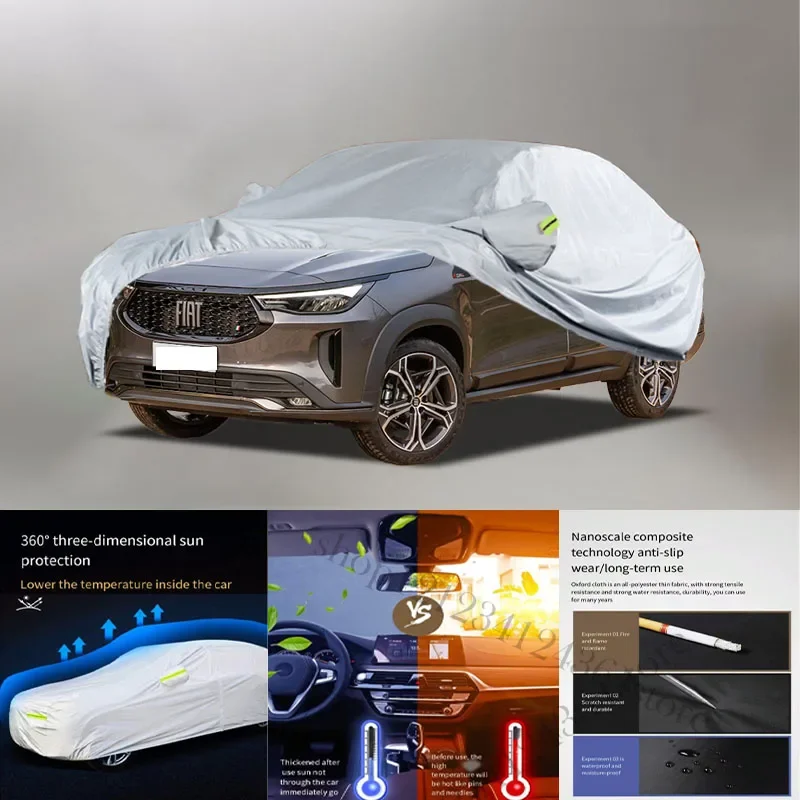 

For Fiat Fastback 210T Car cover Exterior Car Cover Outdoor Protection Full Car Covers Waterproof Sunshade Snow Cover Anti uv