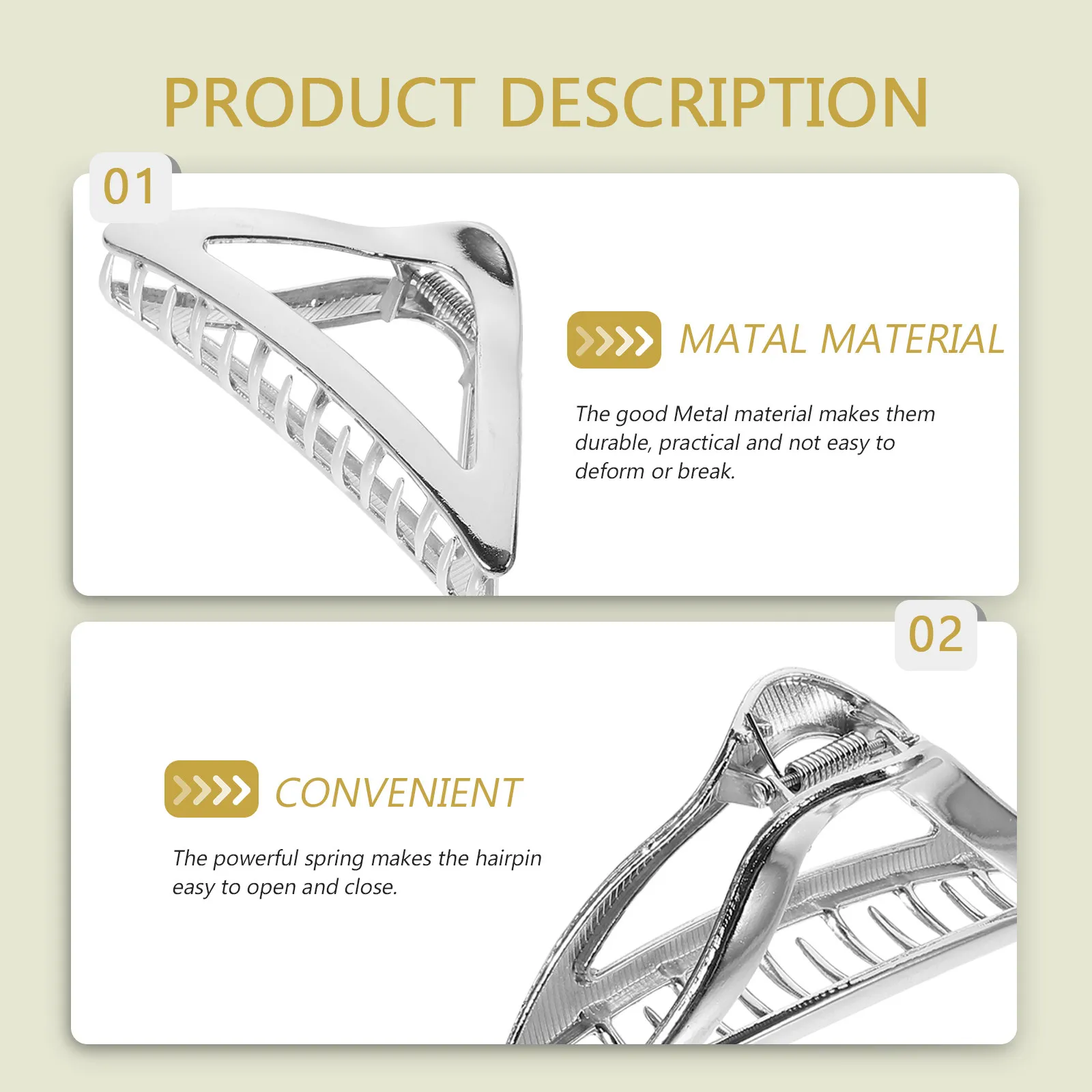 

4Pcs Large Shark Hair Clips Jaw Clamps for Women Girls All Ages Thick Thin Curly Straight Hair Accessories Daily Party Travel