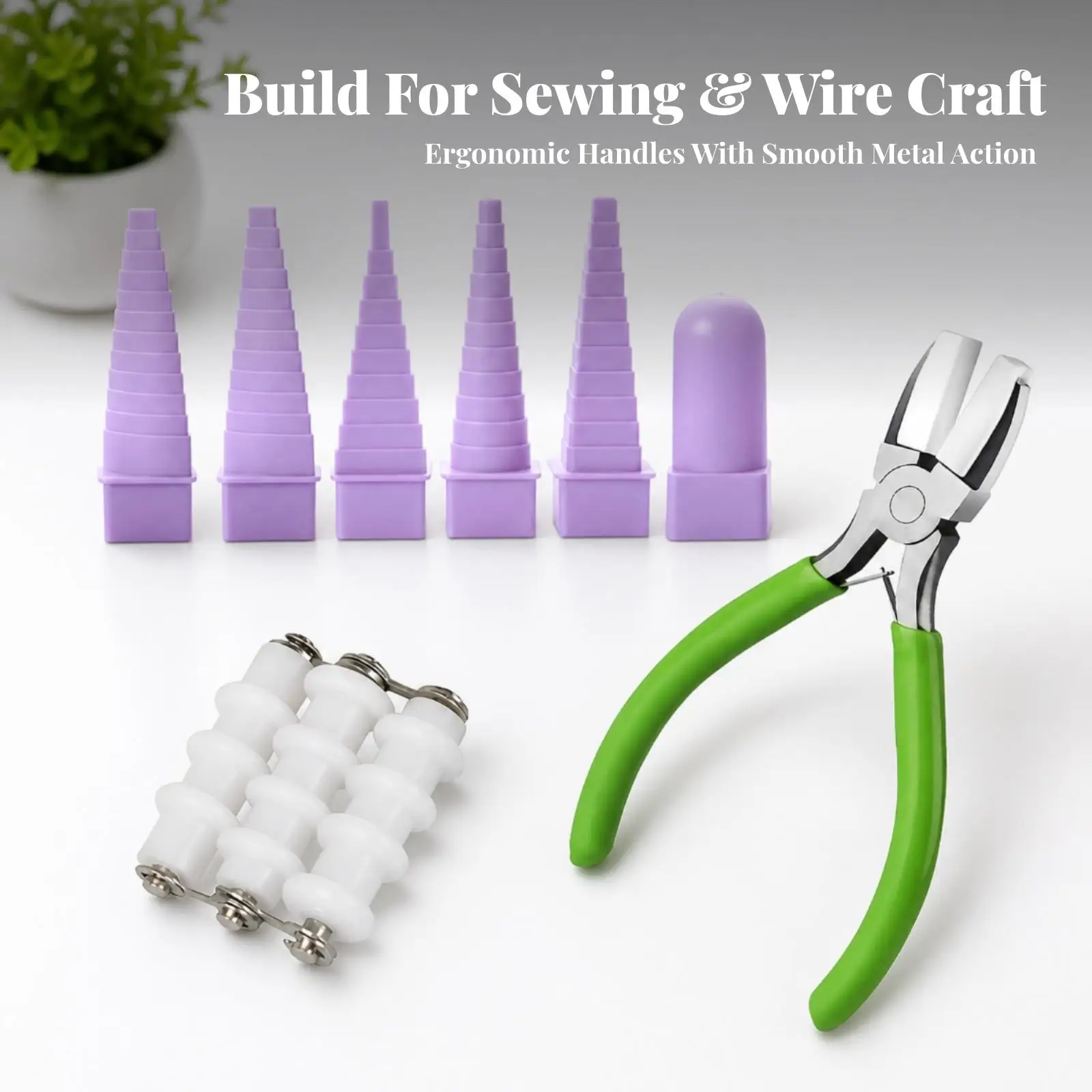8 Pieces Wire Shaping Tool Assortment | Graduated Stepped Profiles, Coated Handles, Wire Forming Tool with Mandrels, for Craft