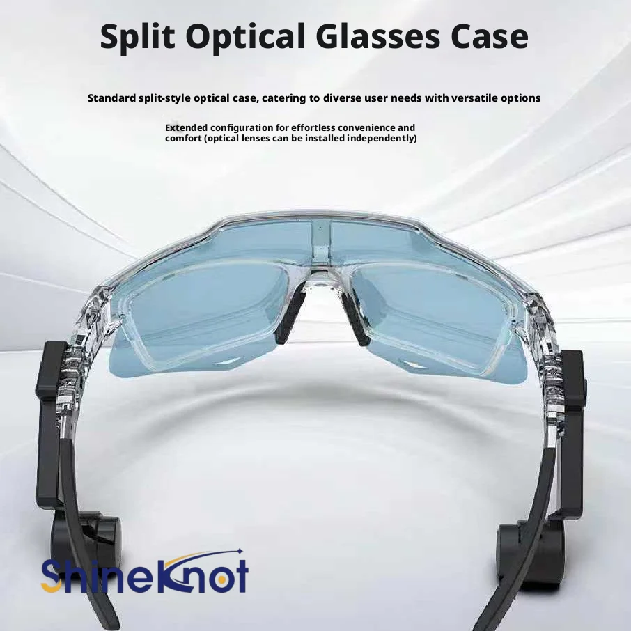 SHINEKNOT Bone Conduction Intelligent Ai Real-Time Translation Glasses For Outdoor Cycling Sunglasses Without Sound Leakage