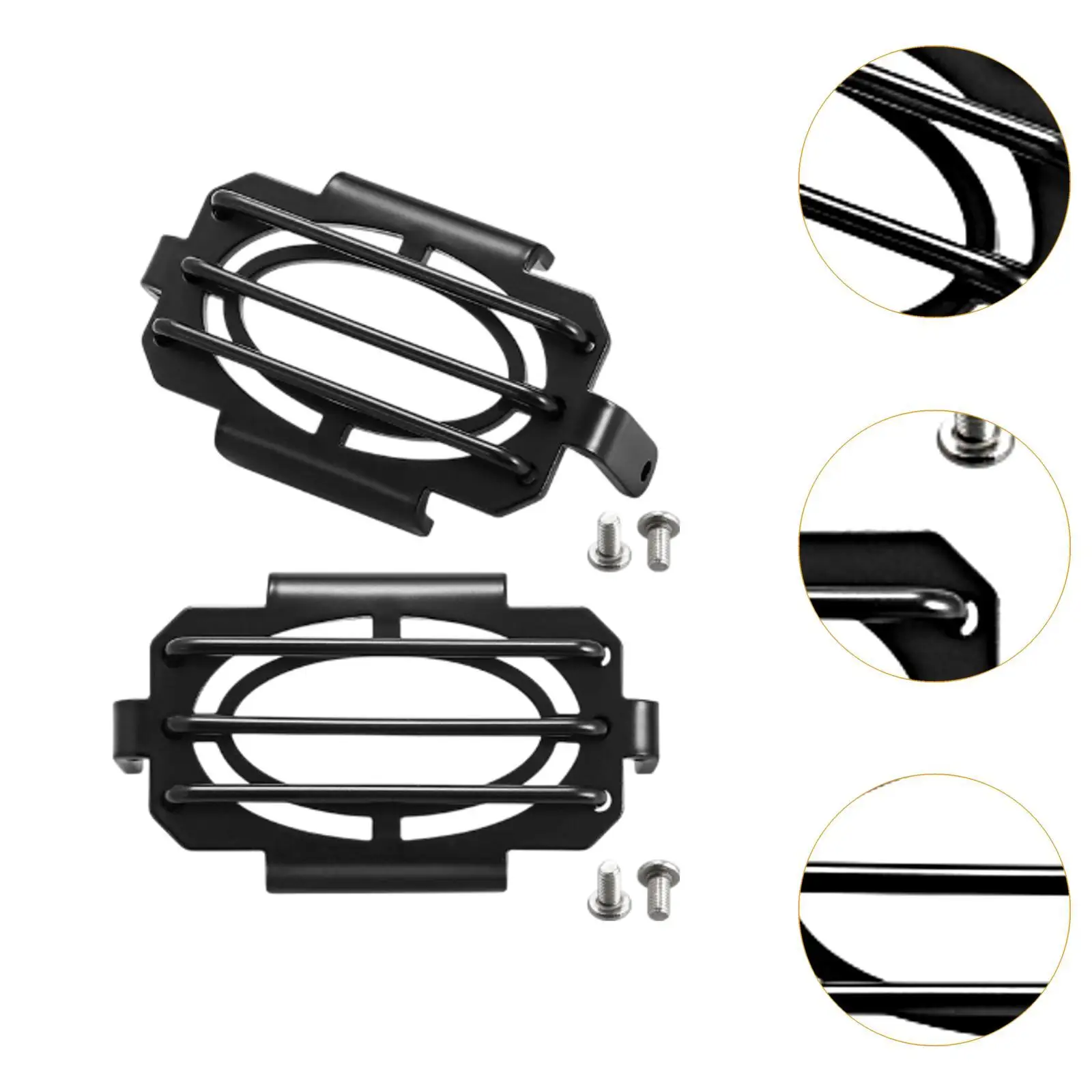2Pcs Motorcycle LED Fog Light Protector LED Lamp Protector for 368 G
