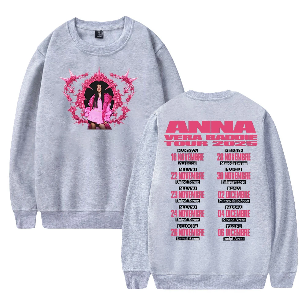 GF آنا فيرا بادي تور 2025 آنا بيبي ميرش Crewneck كم طويل ملابس الشارع الشهير الرجال النساء البلوز بلوزات #4