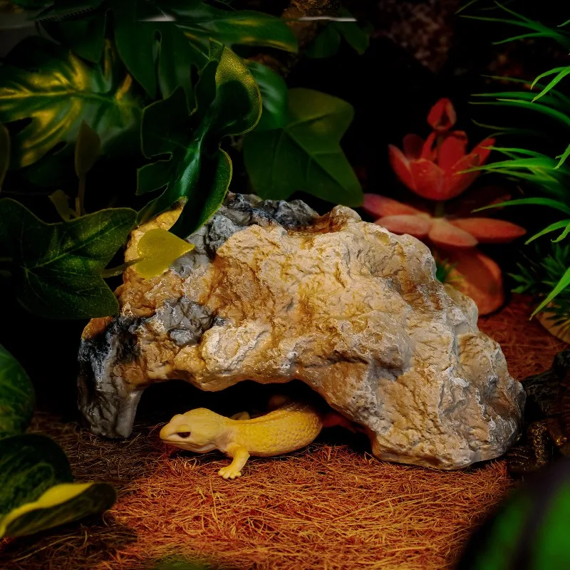 Reptile Breeding Box for Lizards, Tortoises, Chameleons, Tropical Rainforest Simulation Plants, Ecological Tank Desert Landscape - Image 3