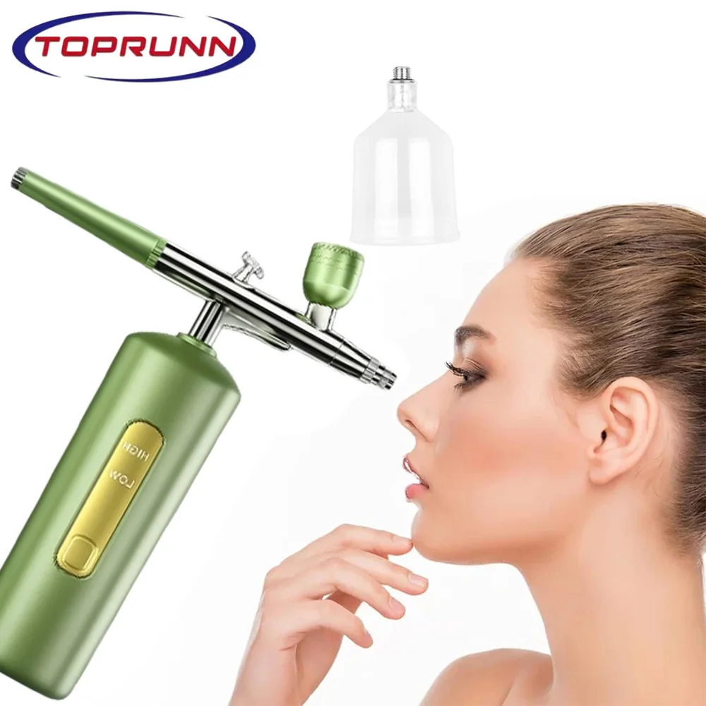 Portable Airbrush Mini Air Compressor Kit Paint Spray Gun for Nail Art Tattoo Craft Cake Pastry Painting Face Hydrating Sprayer