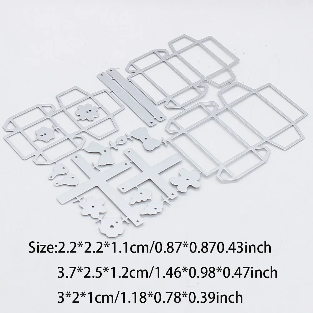 KSCRAFT-Matrices de découpe pour bricolage Scrapbooking, boîtes minuscules pour cadeau, pochoirs décoratifs, gaufrage de cartes en papier