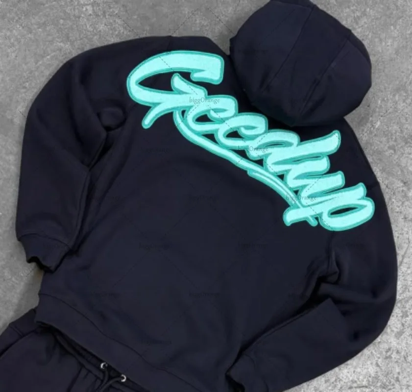 

Y2K Ретро толстовка с буквами Уличный хип-хоп Готический панк Черный мужской комплект Американский Harajuku 2025 High Street Модная повседневная свободная одежда