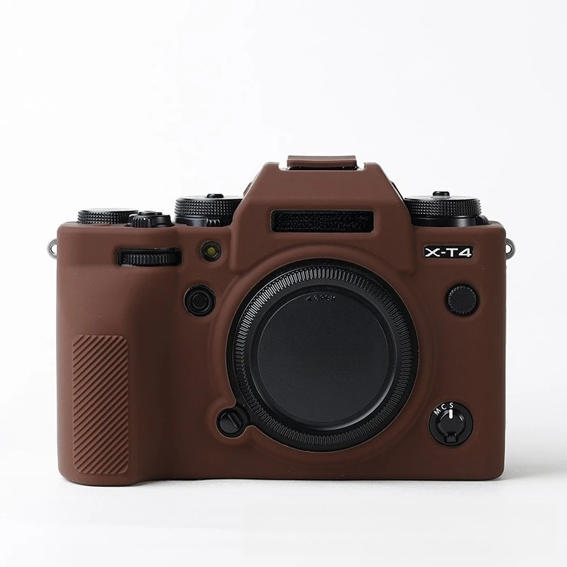 Silicone protective case ,For Fujifilm XT4/XT-4 soft rubber Silicone Camera Bag Photography Accessories  + free tempered film