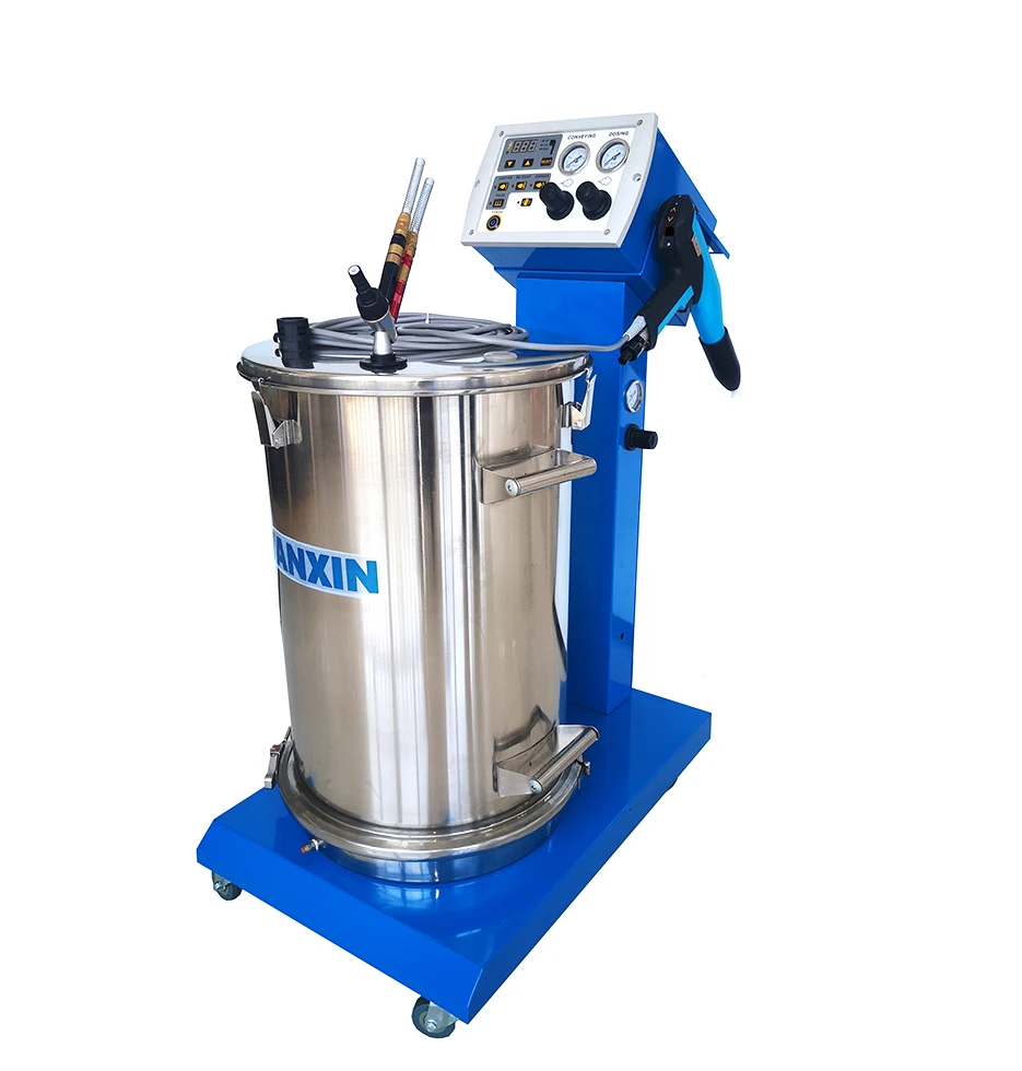 

WX-K1 Hopper Feed Electrostatic Powder Coating Machine with Spray Gun