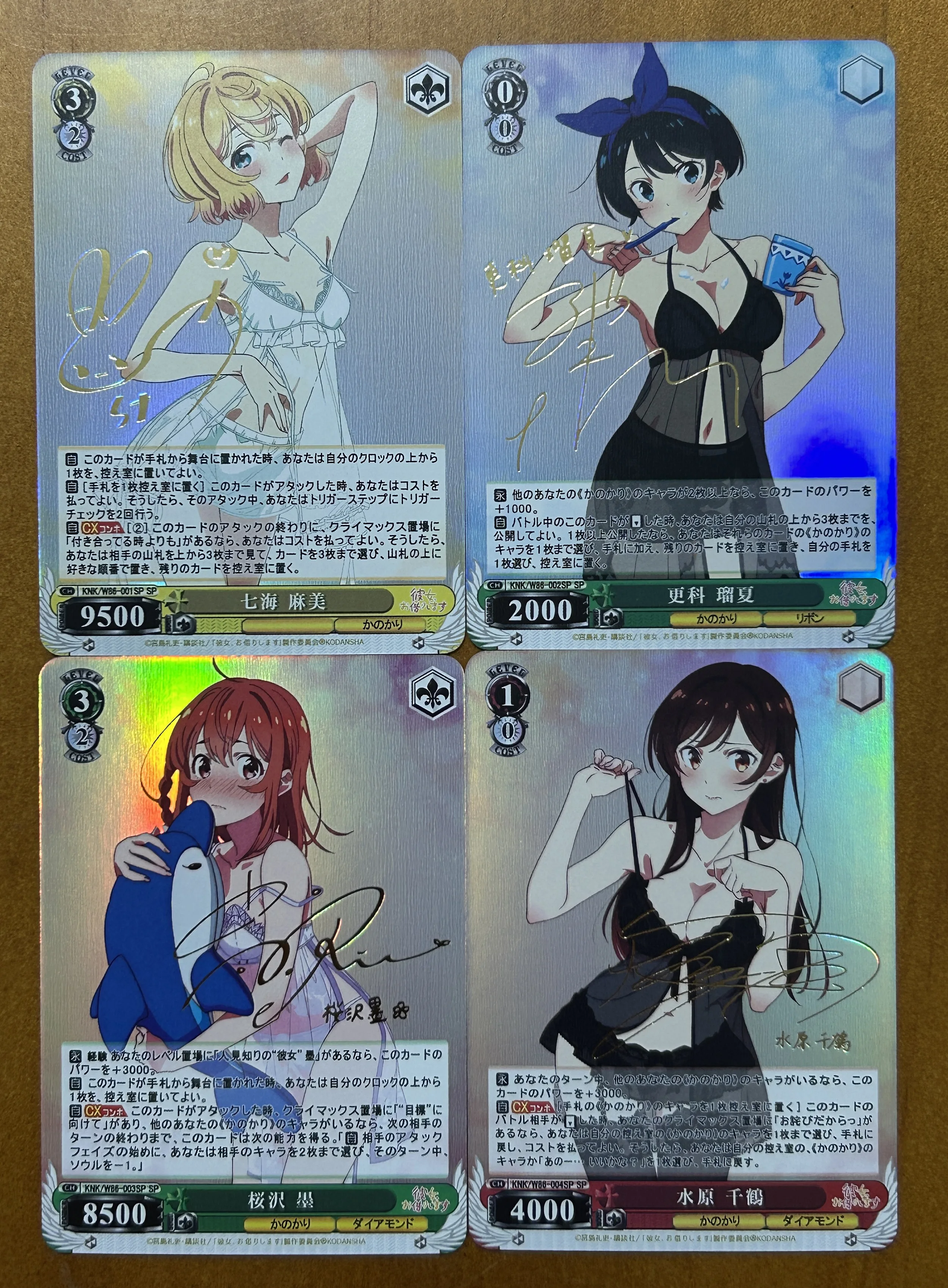 DIY Rent-A-Girlfriend Anime Collectible Cards Chizuru Mami Ruka Sumi Custom TCG Trading Cards Gift