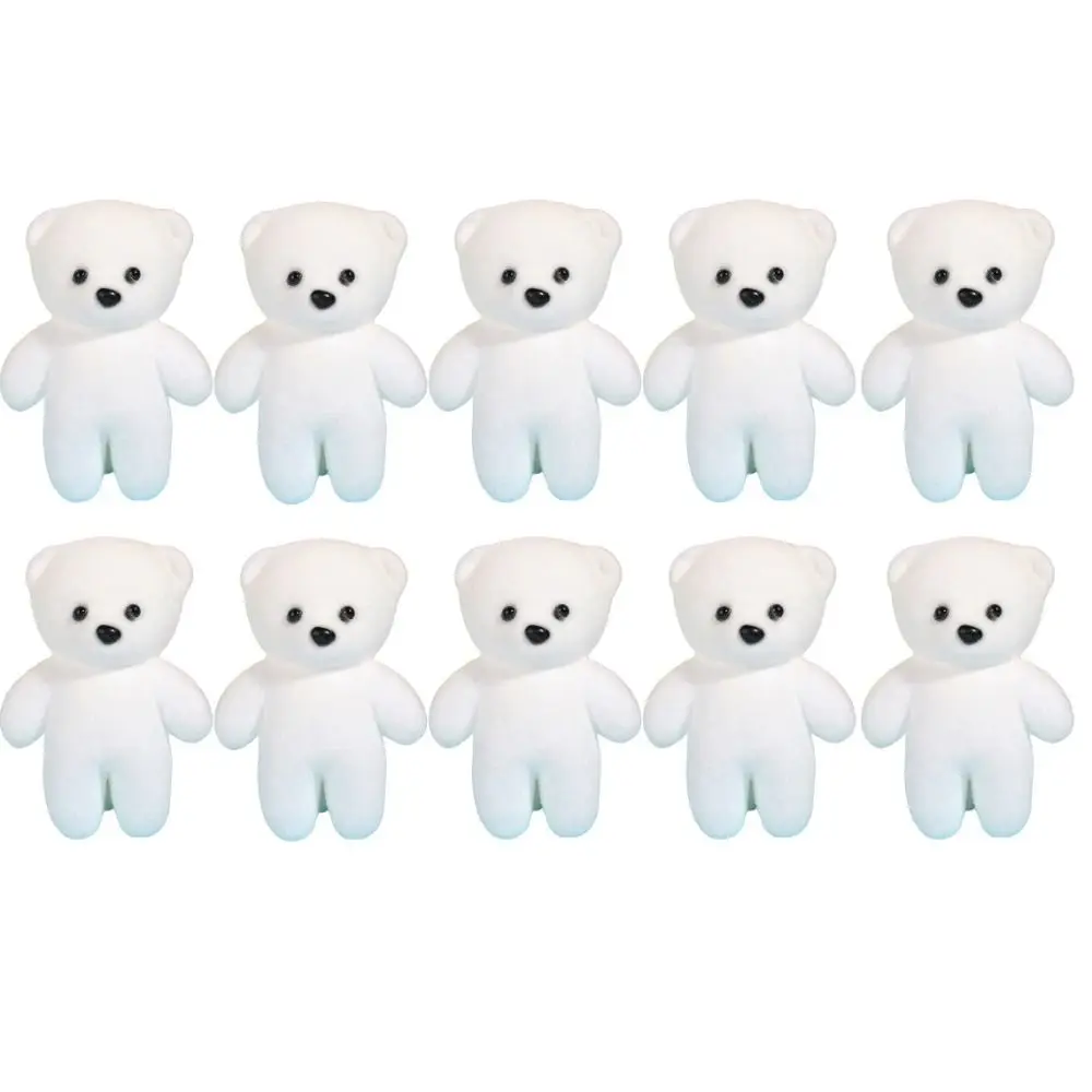 10 unids/bolsa oso de espuma juguetes de espuma de peluche viñetas de animales Mini oso ramo de flores 9cm Diy muñeca de ramo de dibujos animados