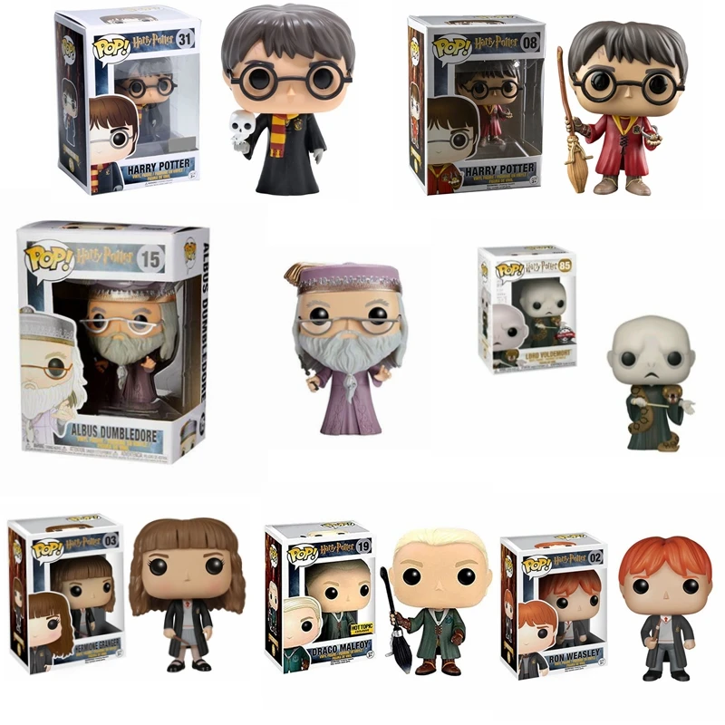 Rock-bottom Price Funko Pop Harry Potters Ron #02#03#08 Dumbledore#15 Malfoy#19#31volmort #85PVC Figure Collectible Model Toys