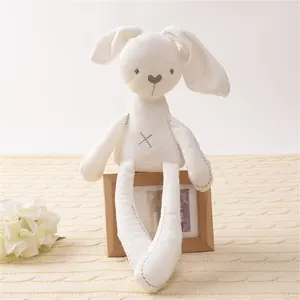 Beautiful rabbit doll of long cartoon ears for children, soft toys of the luxurious for the baby, fellow sleeping from the rabbit, stuffed animal toy, 42cm 12 Main Sales Coelho Plucia - №4