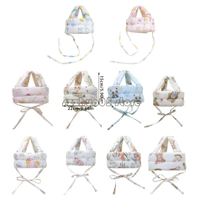 M3GE Lovely Baby Learning to Walk Safety Hat Toddler Head Protections Hat Cartoon