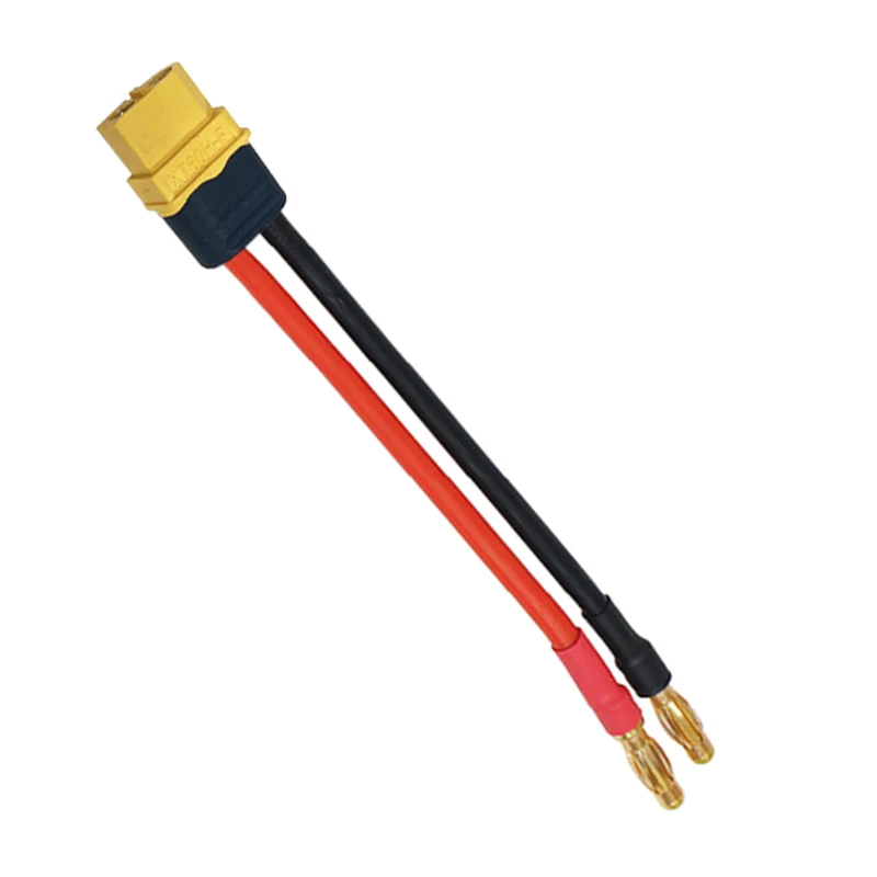 1/2Pcs RC Charge Cable Lead XT60H Female With Cap Plug Adapter to 4.0mm Gold Plated Connector 12awg 10cm for Lipo Battery