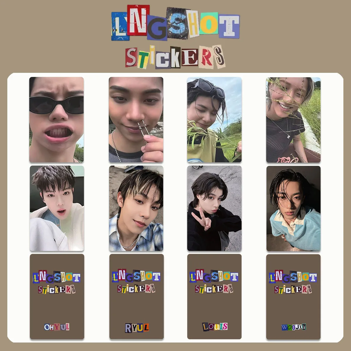 LNGSHOT Album SHOT CALLERS Photocards LOMO Card Bright Film
