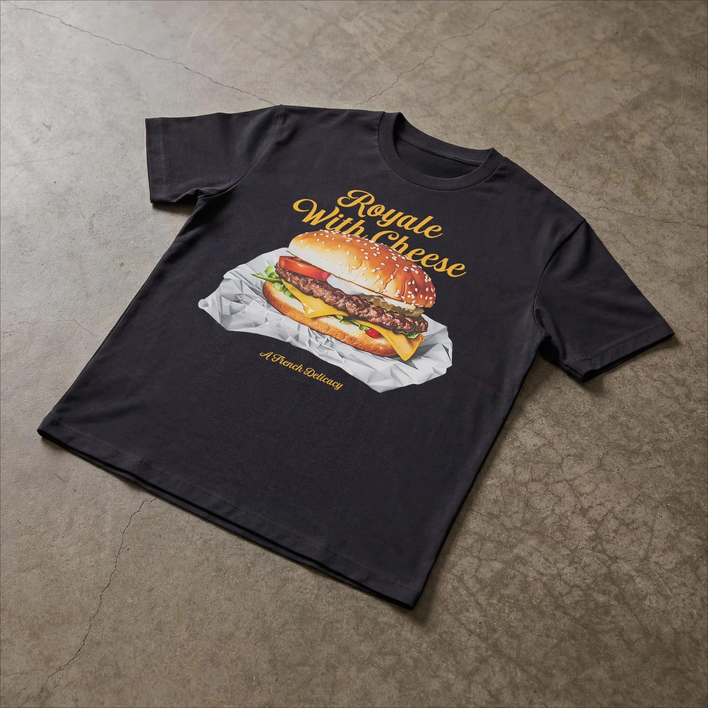 

Женская летняя футболка оверсайз в винтажном стиле с принтом «Рояль с сыром», хлопковая, дышащая, стильная, универсальная, в уличном стиле