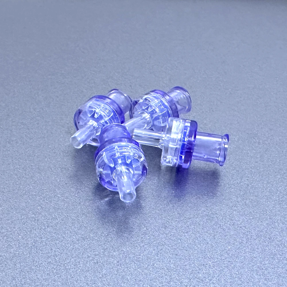 10PCS Medical Grade Micro Female Luer Lock One Way Diaphragm Plastic Non Return Check Valve