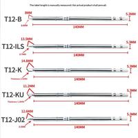 T12 I ILS J02 JL02 K KU Soldering Iron Tips For Hakko Fx951 DIY T12 Electric Soldering Iron Soldering Station Welding Tools