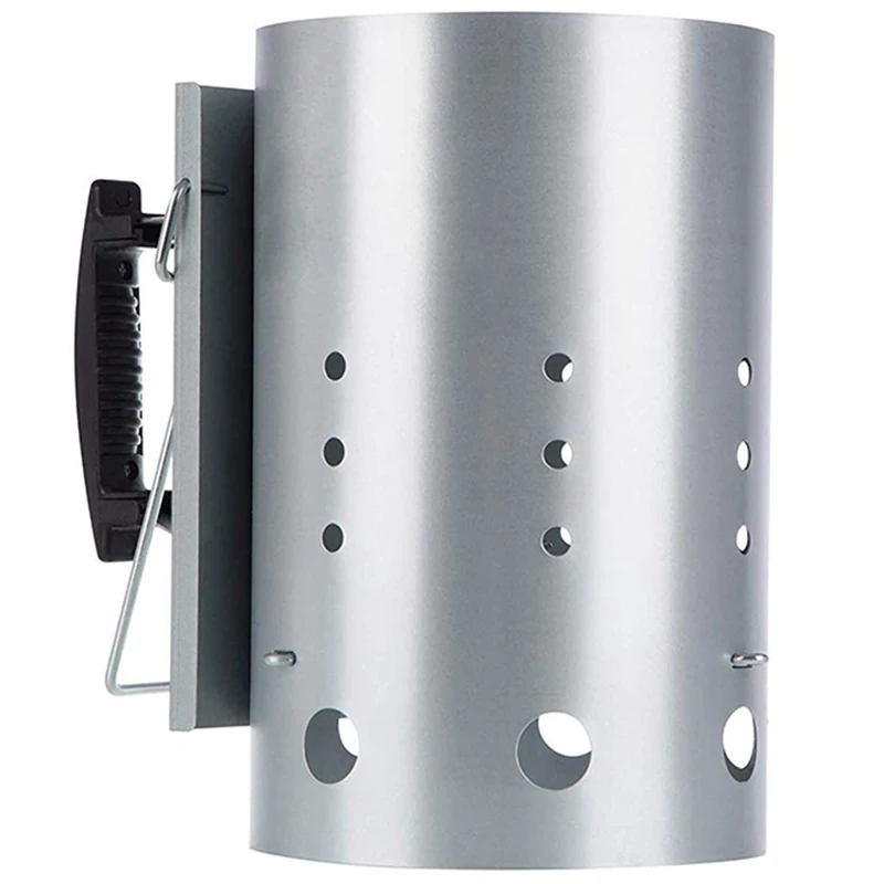 New Chimney Starter With Safety Handle, Charcoal Starters Chimney For Weber 7416, 12.7 X 8.1 X 12.5 Inches