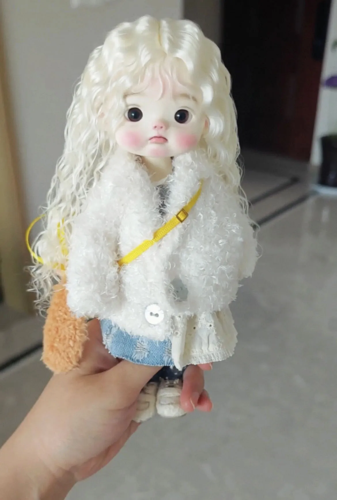 Hair for doll OB11 hardhead shell wig 5-6