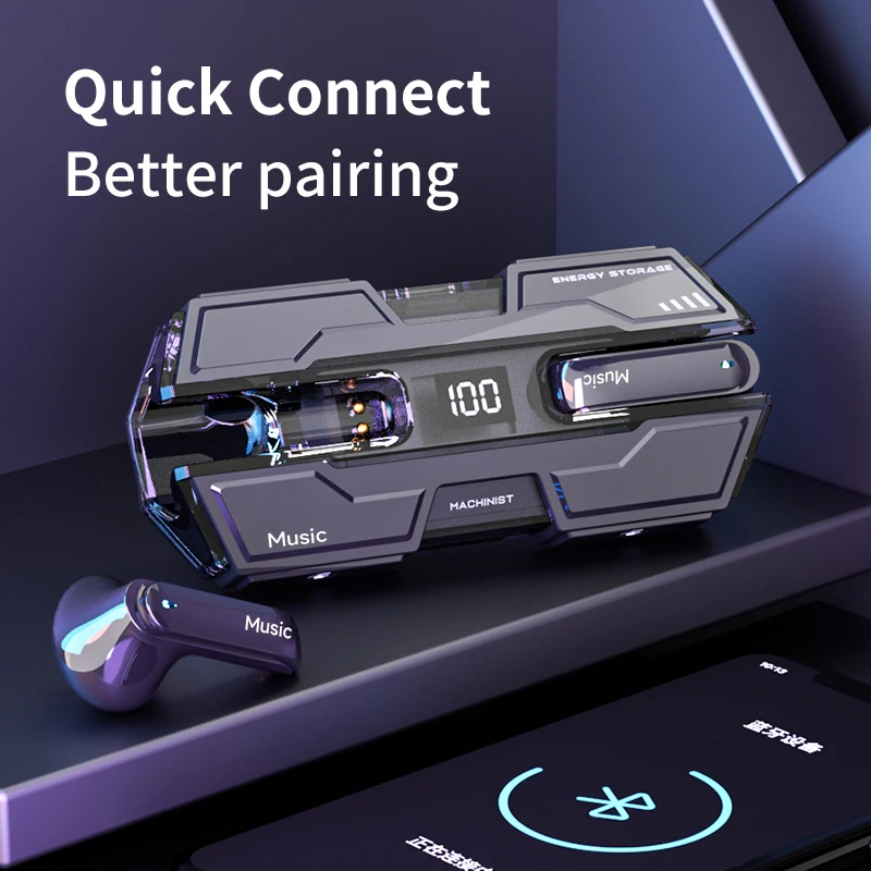 G20 écouteur sans fil Bluetooth 5.3 TWS casque de jeu HIFI stéréo double Mode Bluetooth casque Gamer pour Xiaomi