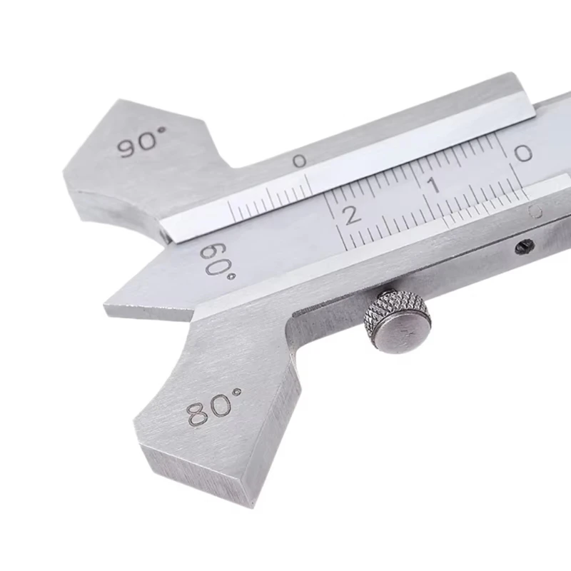 ABMO 0-20Mm Calibro di giuntura per saldatura portatile Profondità di metallo Spessore Angolo di ispezione Righello Strumento per la lavorazione del legno 60 70 80 90 Angolo