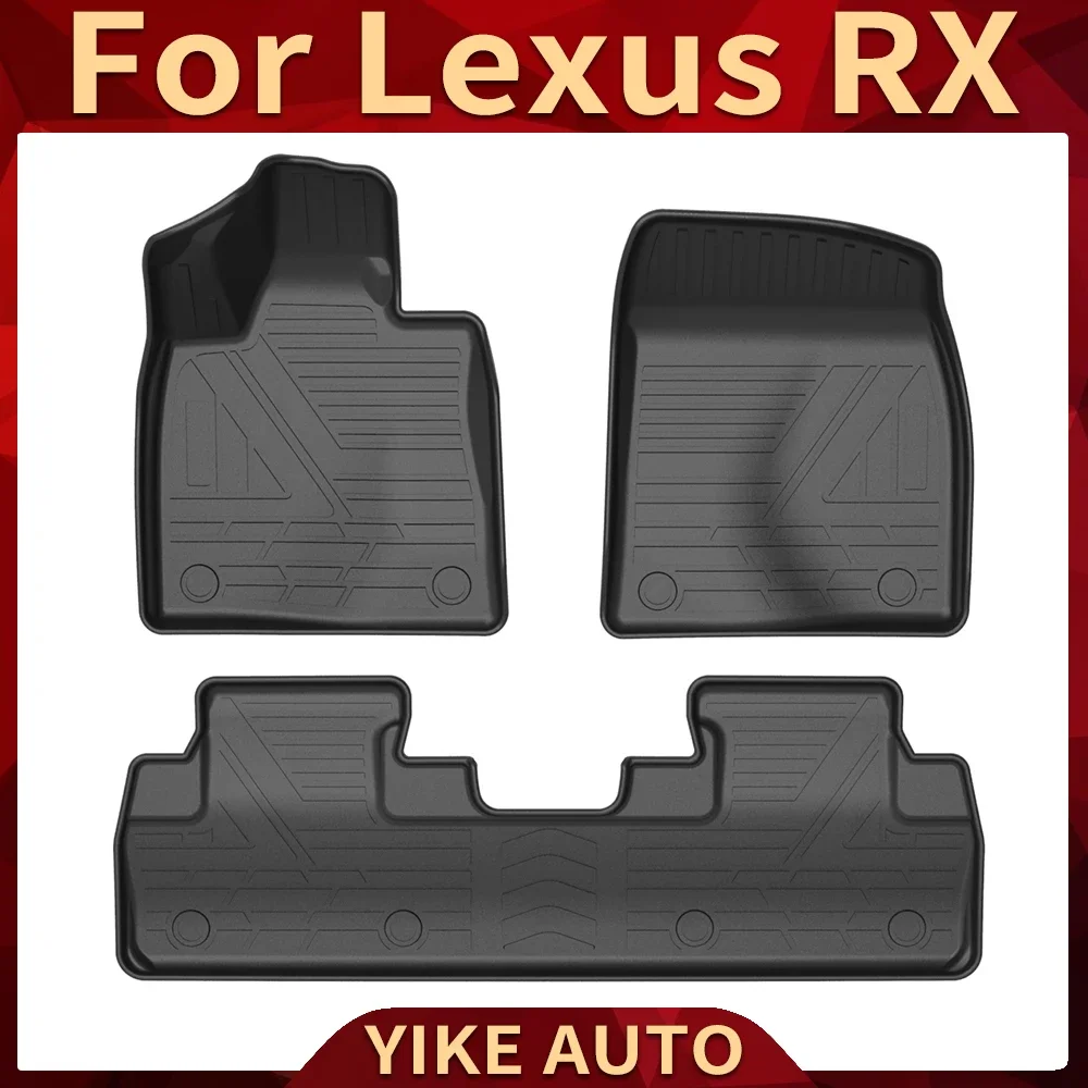 For Lexus RX AL20 2016-2022 5 Seats Auto Car Floor Mats All-Weather TPE Foot Mats Odorless Pad Waterproof Tray Mat Interior