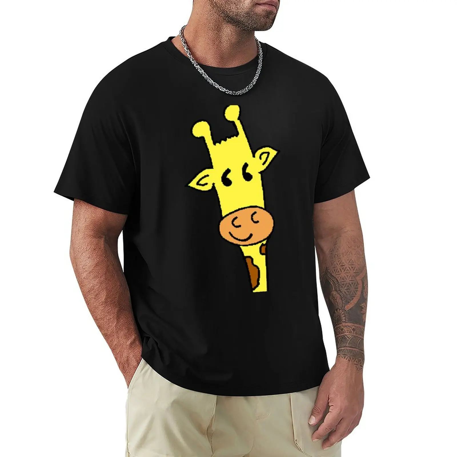 

giraffi. Watercolor Yellow Cute Giraffe. Giraffe days. Giraffi T-Shirt tshirts personalised tees fruit of the loom mens t shirts