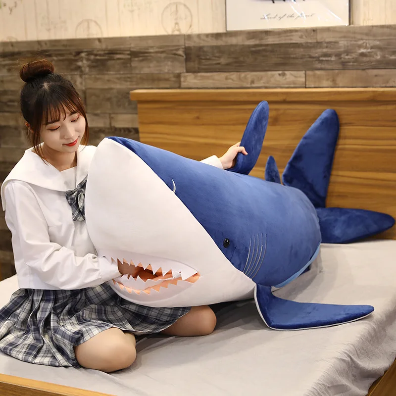 Big Size Soft Toy Plush Simulation Shark Stuffed Toys Plush Toys Sleeping Cute Pillow Cushion Stuffed Animal Gift For Children