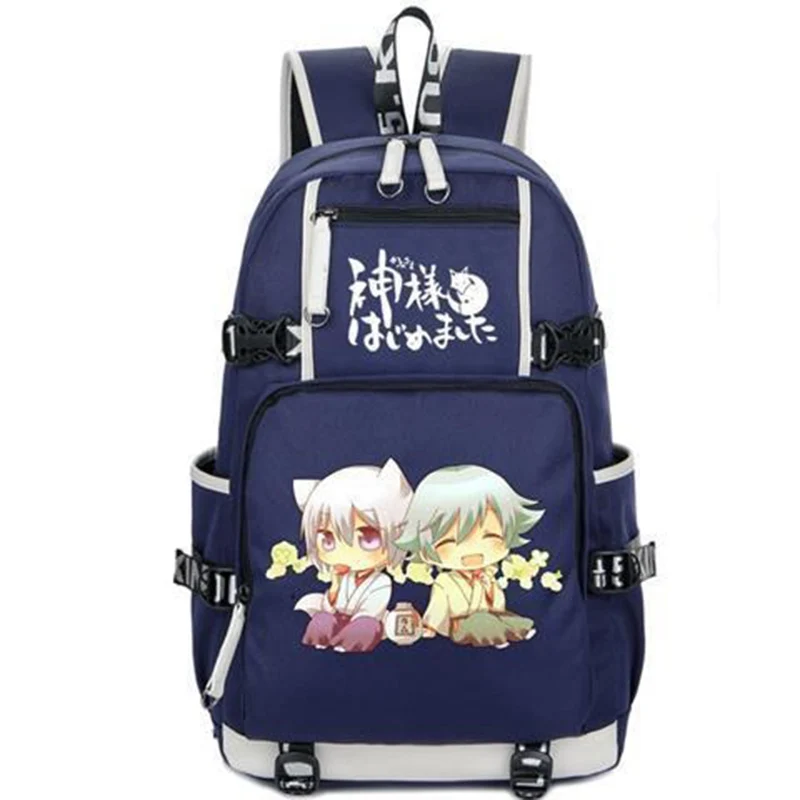 Breathable mesh, Black Blue Grey Pink Red, Kamisama Love, Kamisama hajimemashita, School Bags, Anime Backpacks Girls Boys