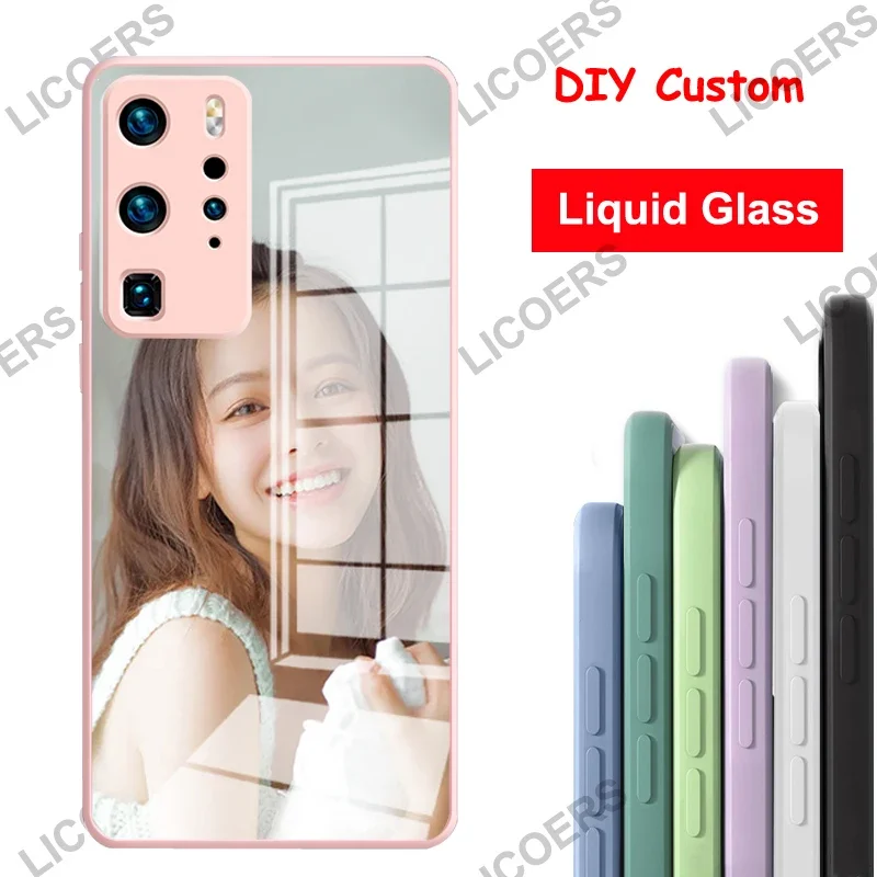 Custodia in vetro personalizzata fai-da-te per Xiaomi Mi 12 11T 11 Lite NE Ultra 11i POCO F3 M3 X3 Mix 4 Redmi K40 Note 9T Cover per telaio in