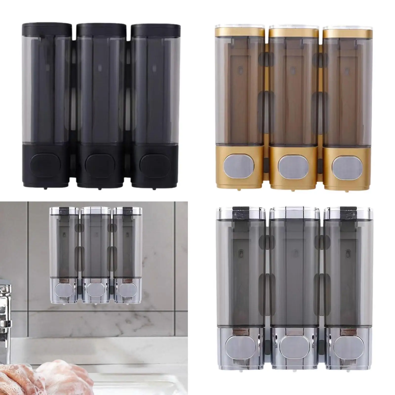 

Wall Mounted Soap Dispenser Liquid Hand Soap Dispenser for Bathroom Office
