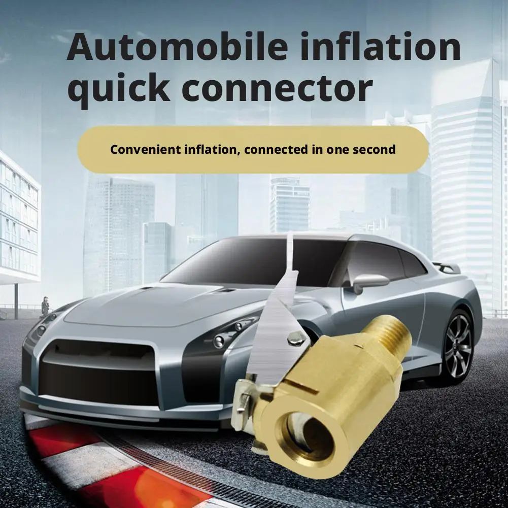 

1/3pcs Tire Inflation Connector Quick Connect Tyre Valve Extension Adaptor Inflatable Nozzle Adapter With Clip For Car Truc P4X7