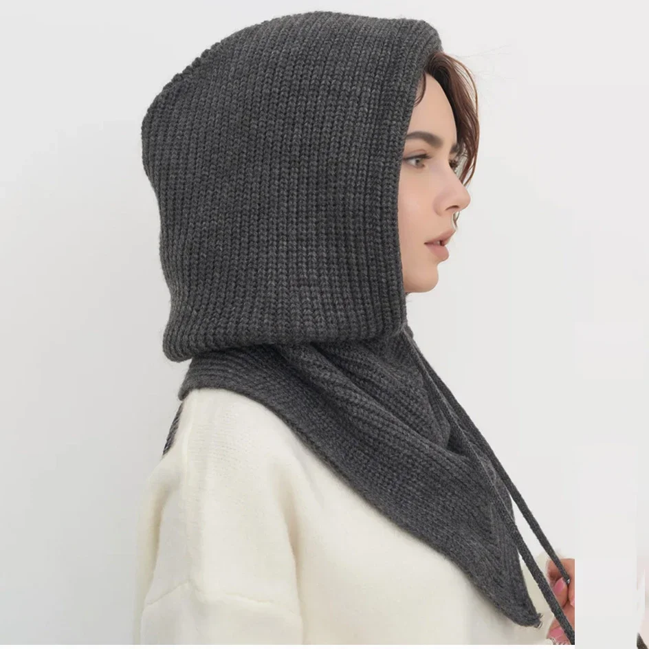 Women's Knitted Beanie Hat wit - Infinity Scarf Knit avis et prix