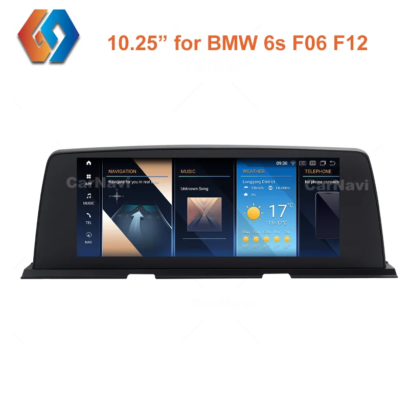 F06 F12 Android 12.0 For BMW 6 Series Car Multimedia Multi-Point Touch Screen Radio GPS Navigation Built-in BT WiFi Google Map