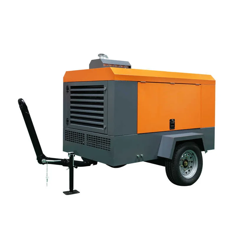 Heavy Duty 185CFM Mobile Industrial Portable Air Compressor