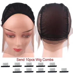 10-20pcs/Bag Headband Wig Cap wig making supplies edges hair wrap hair nets Swiss Lace Front wig caps for making wigs