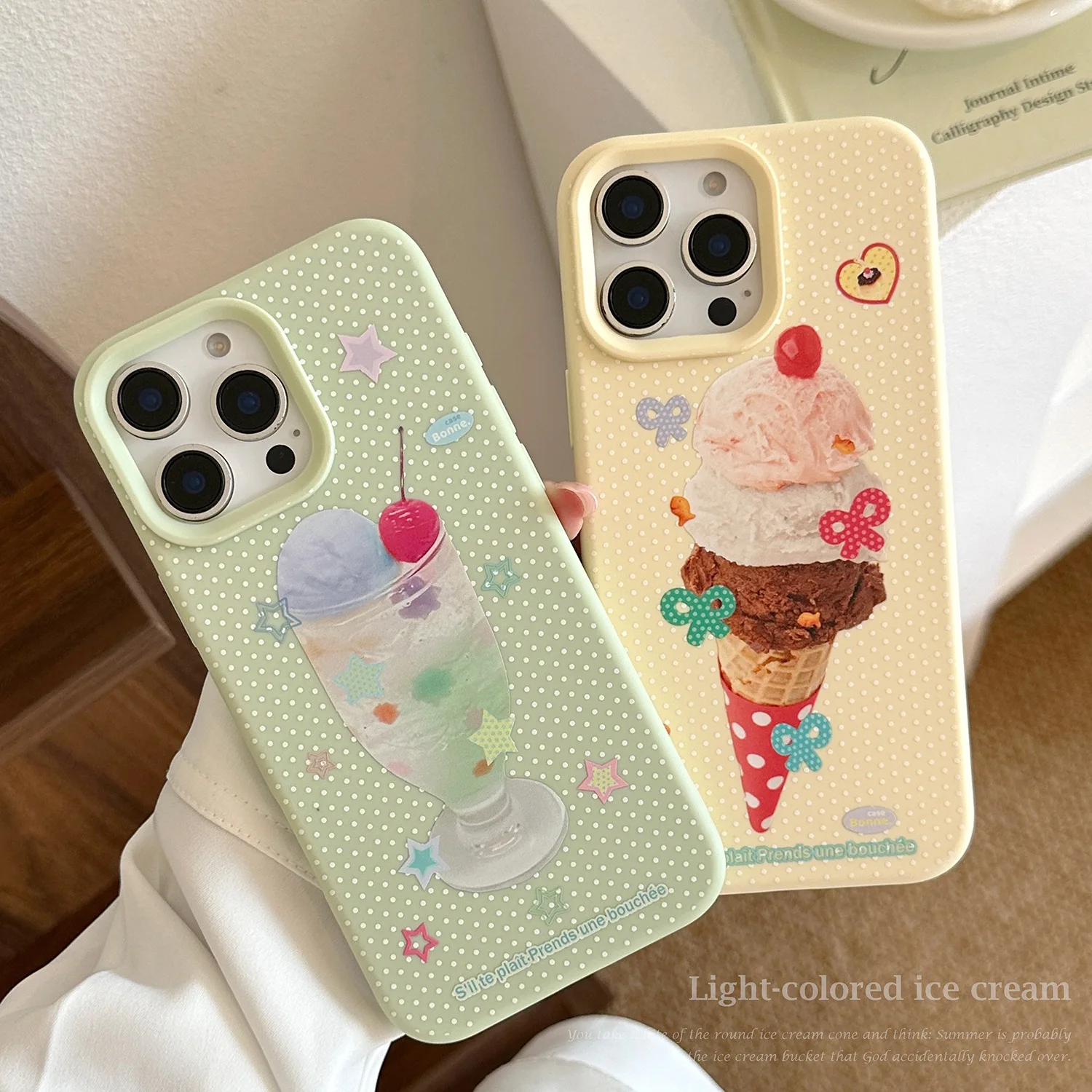

Летний чехол для телефона с вишневым мороженым, крутой обновленный художественный чехол для iPhone 17, 16, 15, 14, 13, 12 Pro Max, чехол с милым мультяшным противоударным мягким чехлом