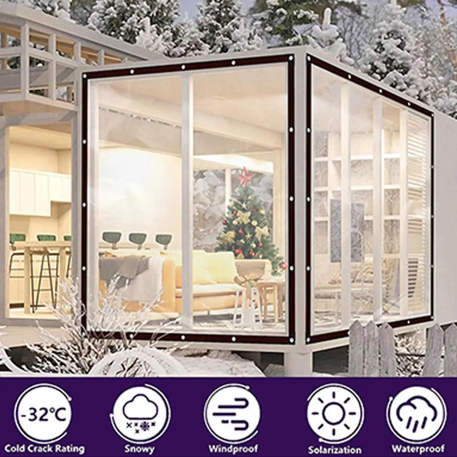 

Чехол для брезента, уличный водонепроницаемый чехол для теплицы с втулками, сверхмощные защитные принадлежности для домашних растений для теплицы