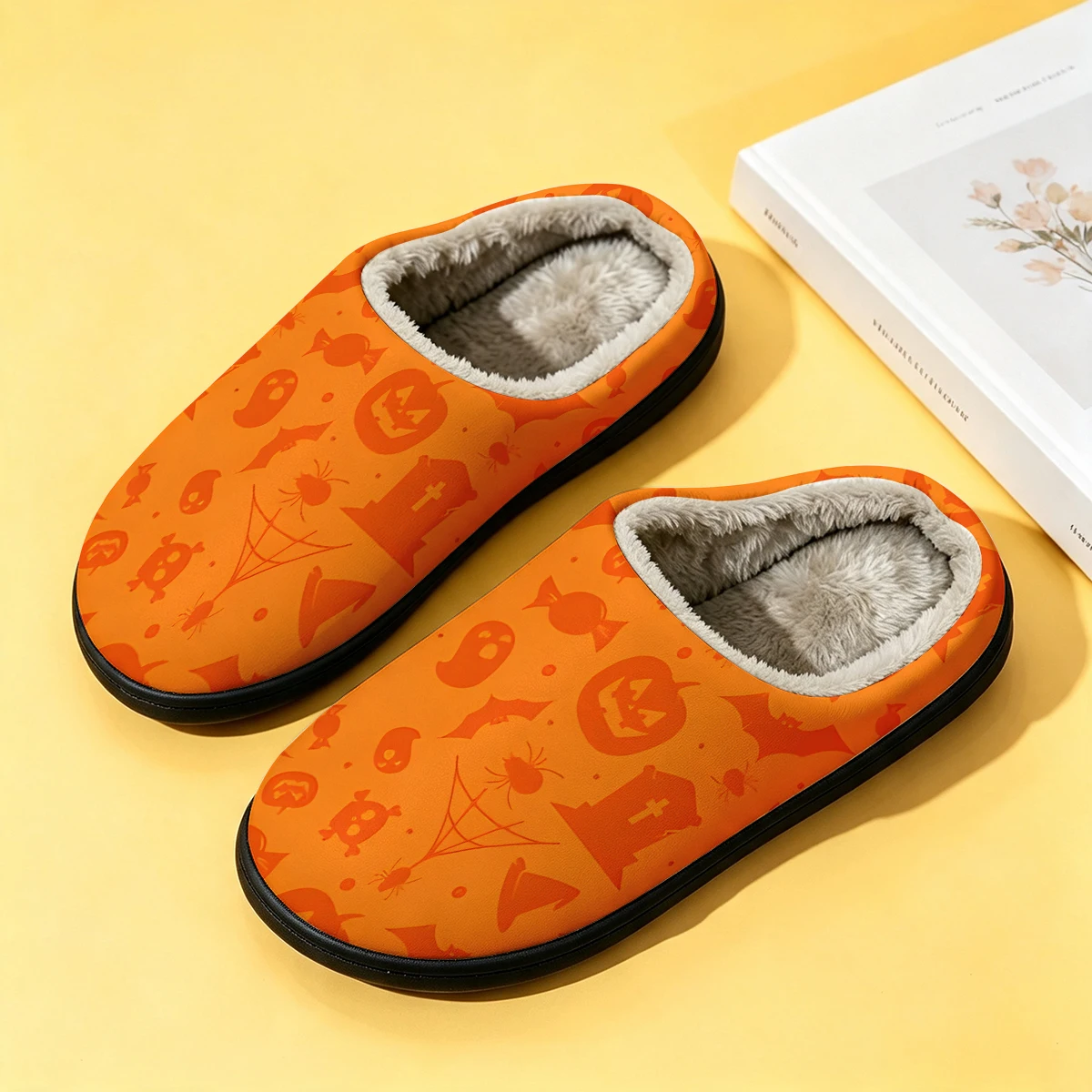 オレンジ ハロウィン グレイブ レディース 冬用 高級コット - Men Shoes Winter のレビューと価格
